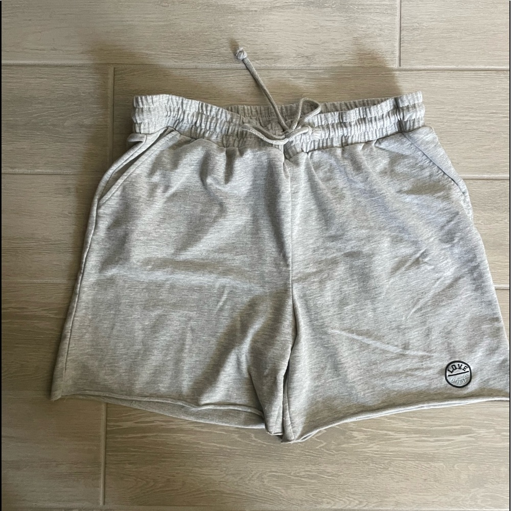 Cut off sweatshirt shorts. Juniors.